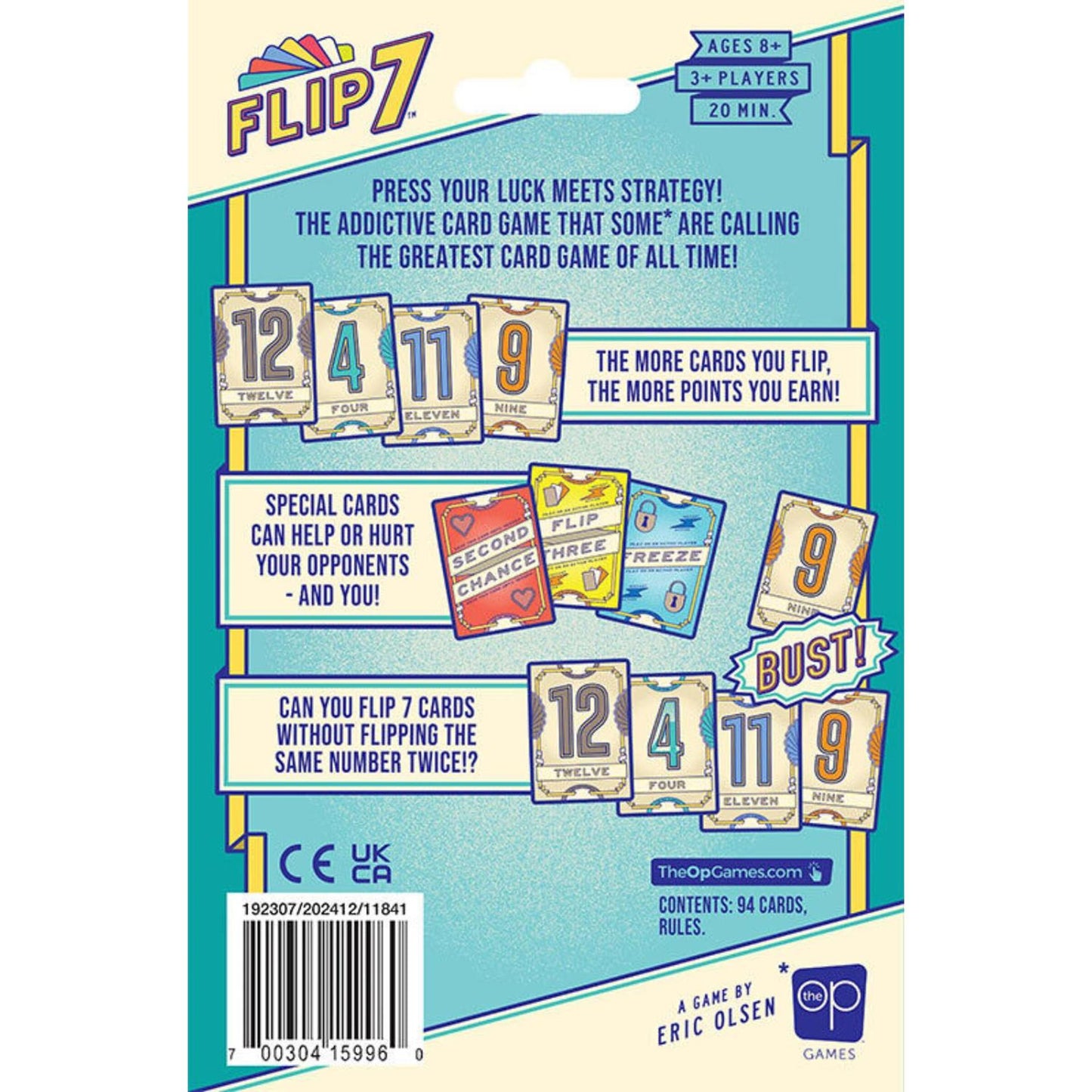 999games 999 games flip 7 version anglaise compacte - jeu de cartes