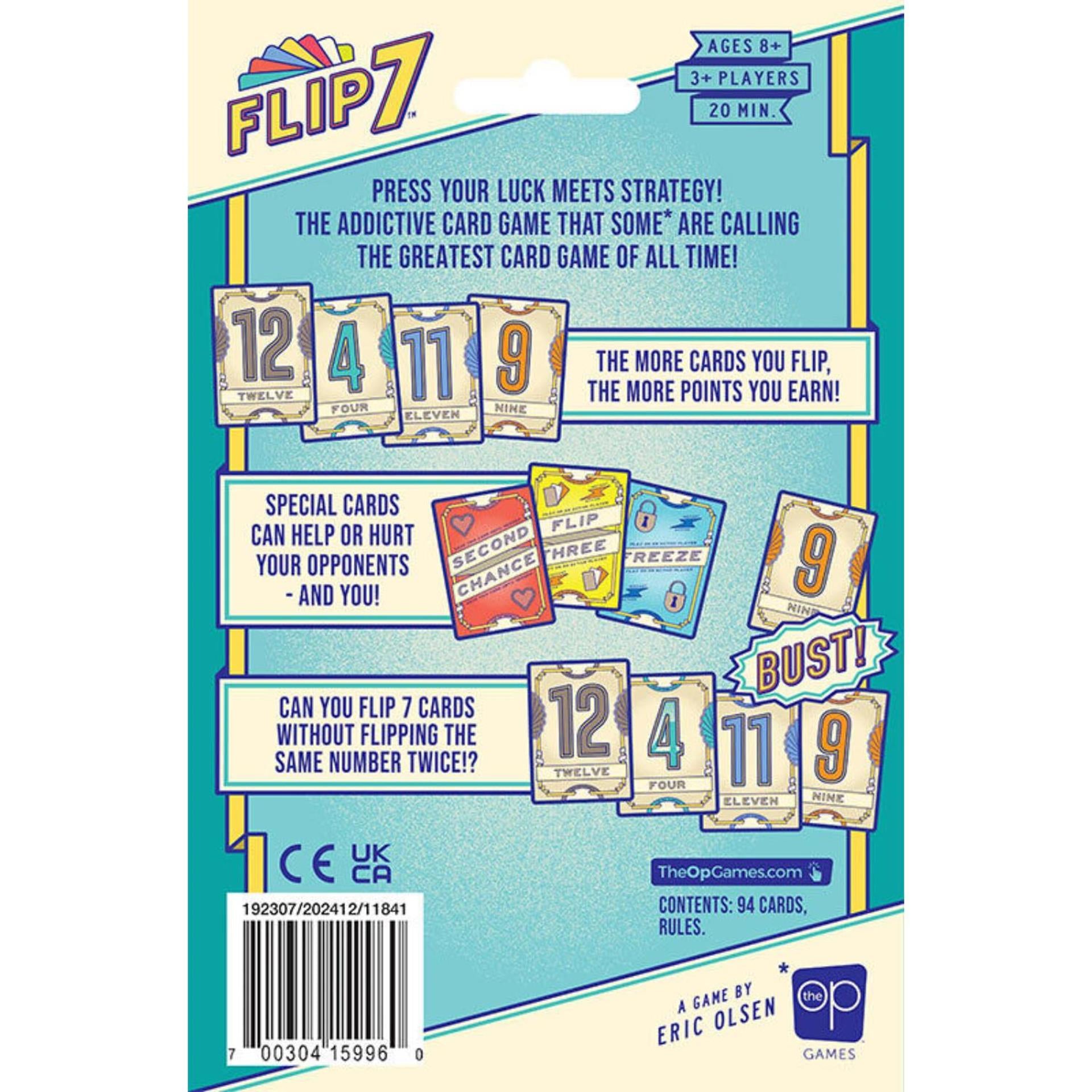 999games 999 games flip 7 version anglaise compacte - jeu de cartes