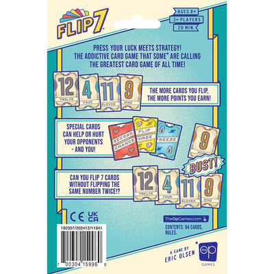 999games 999 games flip 7 version anglaise compacte - jeu de cartes