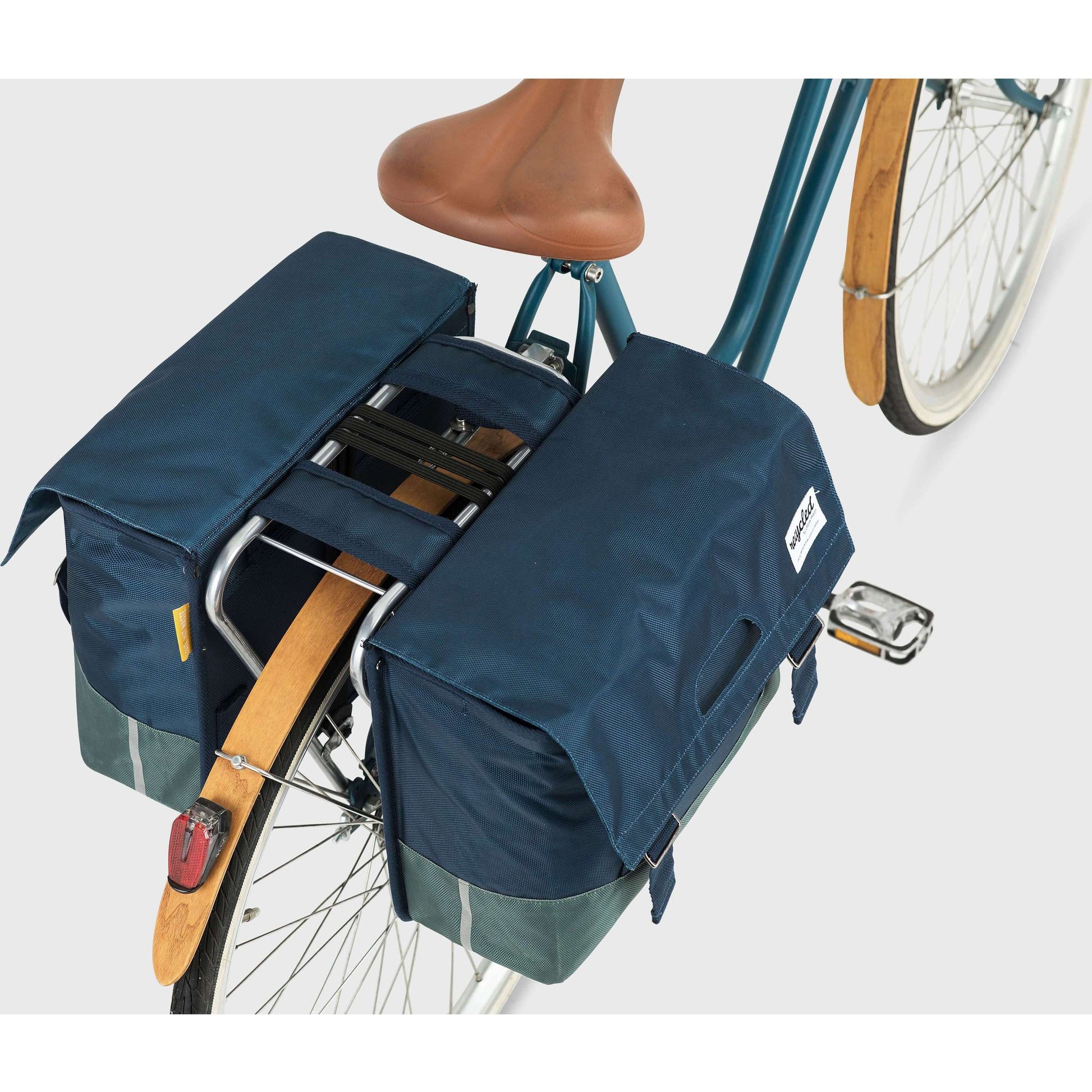 Sac à vélo double vélo urbain à l'épreuve urbaine 40L Green bleu