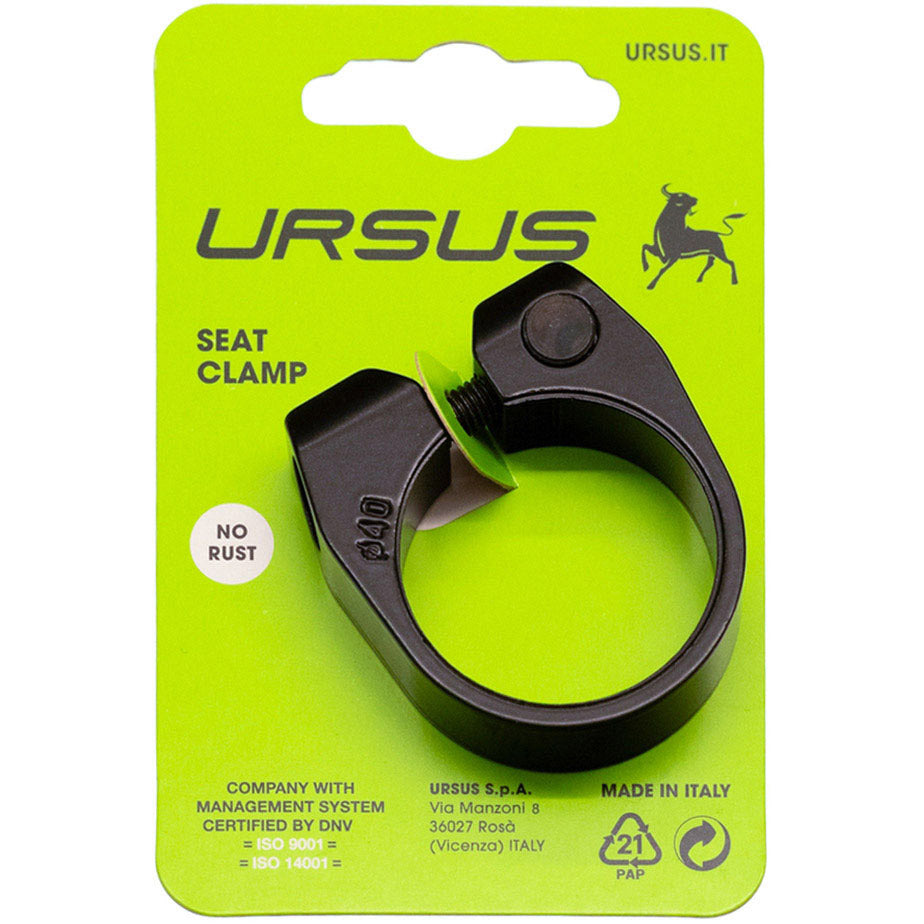 Pince de stylo de siège URSUS 37.0ø noir sur carte