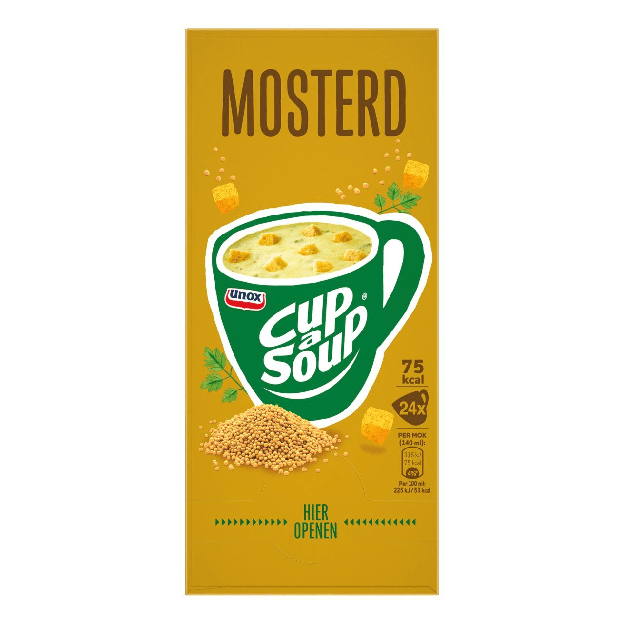 Moutarde unox Cup-a-soupe (24x 140ml)