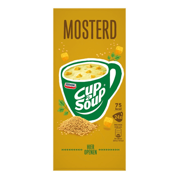 Moutarde unox Cup-a-soupe (24x 140ml)