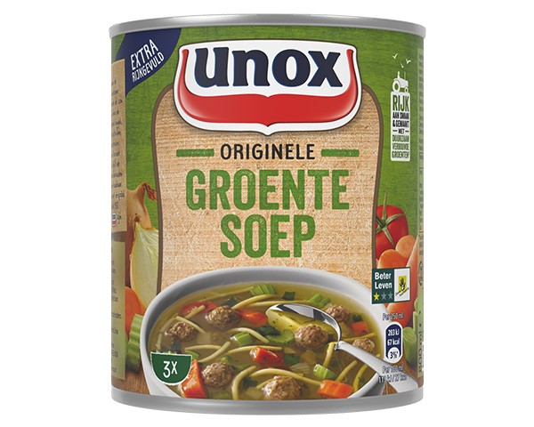 Boîte de soupe aux légumes Unox (6x 0,8 litre)