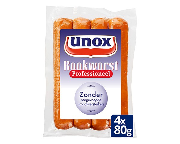 Saucisse fumée Unox professionnelle (48x 80gr)
