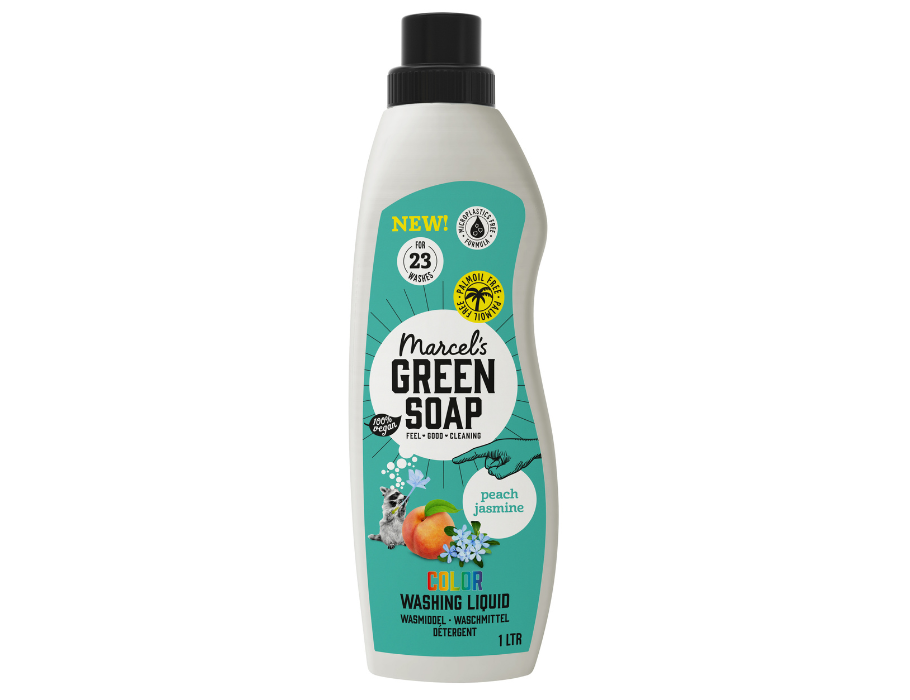 Marcels Green Soap détergent couleur pêche jasmin 1 litre