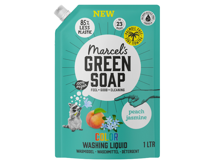 Marcels Green Soap détergent Couleur de jasmin bleu Refill 1 litre