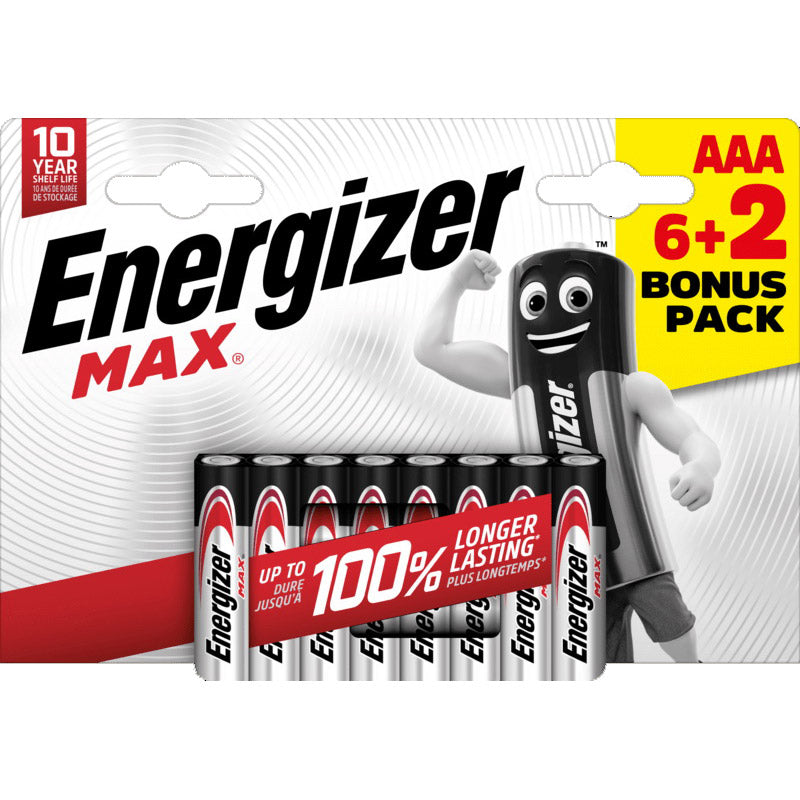 Enerdis max lr03 aaa blister 6 + 2 pièces