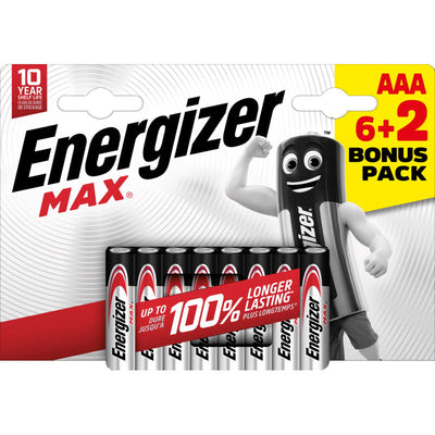 Enerdis max lr03 aaa blister 6 + 2 pièces