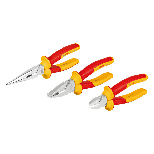 Jeu de pinces vde bleues Bosch | 3 pièces | professionnel - 1600a02ng0