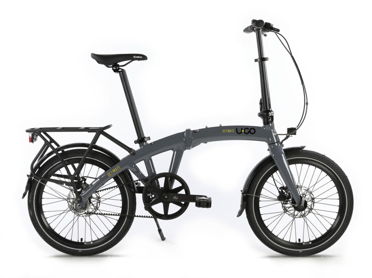 Ugo vélo pliant Ultimate Belt A2 Cool Grey