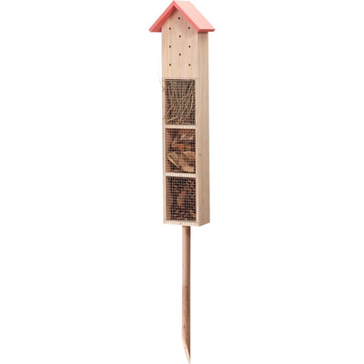 Hôtel à insectes de jardin Pro 14x9x90cm