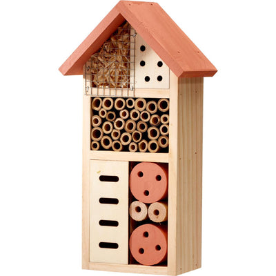 Hôtel à insectes de jardin Pro 13x8,5x26cm