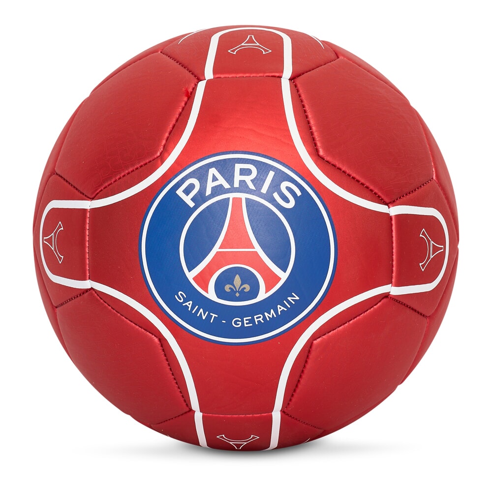 Ballon de football Paris Saint-Germain rouge métallisé taille 5 (p24191)