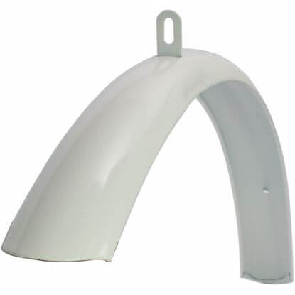 garde-boue avant 28 pouces acier blanc