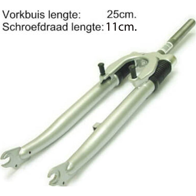 fourche avant 28 inch hybrid 1 inch silver