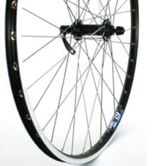 Roue avant Roland 26 HB-QC400 ZAC19 en acier inoxydable noir SPK