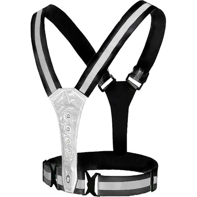 VWP gilet de sport réfléchissant USB rechargeable LED taille unique antra.