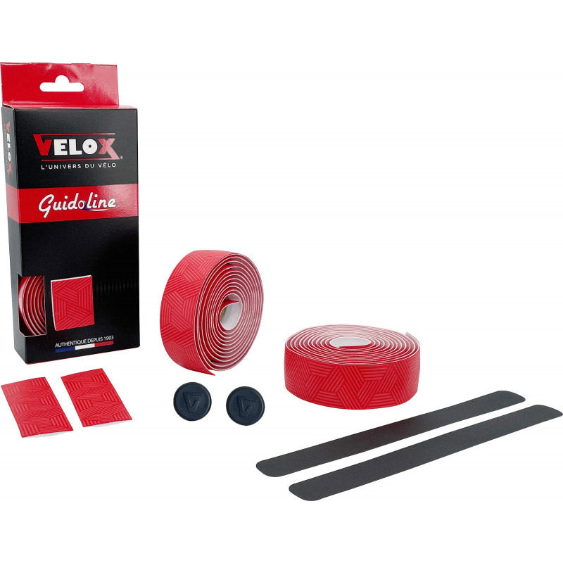 Grip de guidon velox 2,5 rouge (2e)
