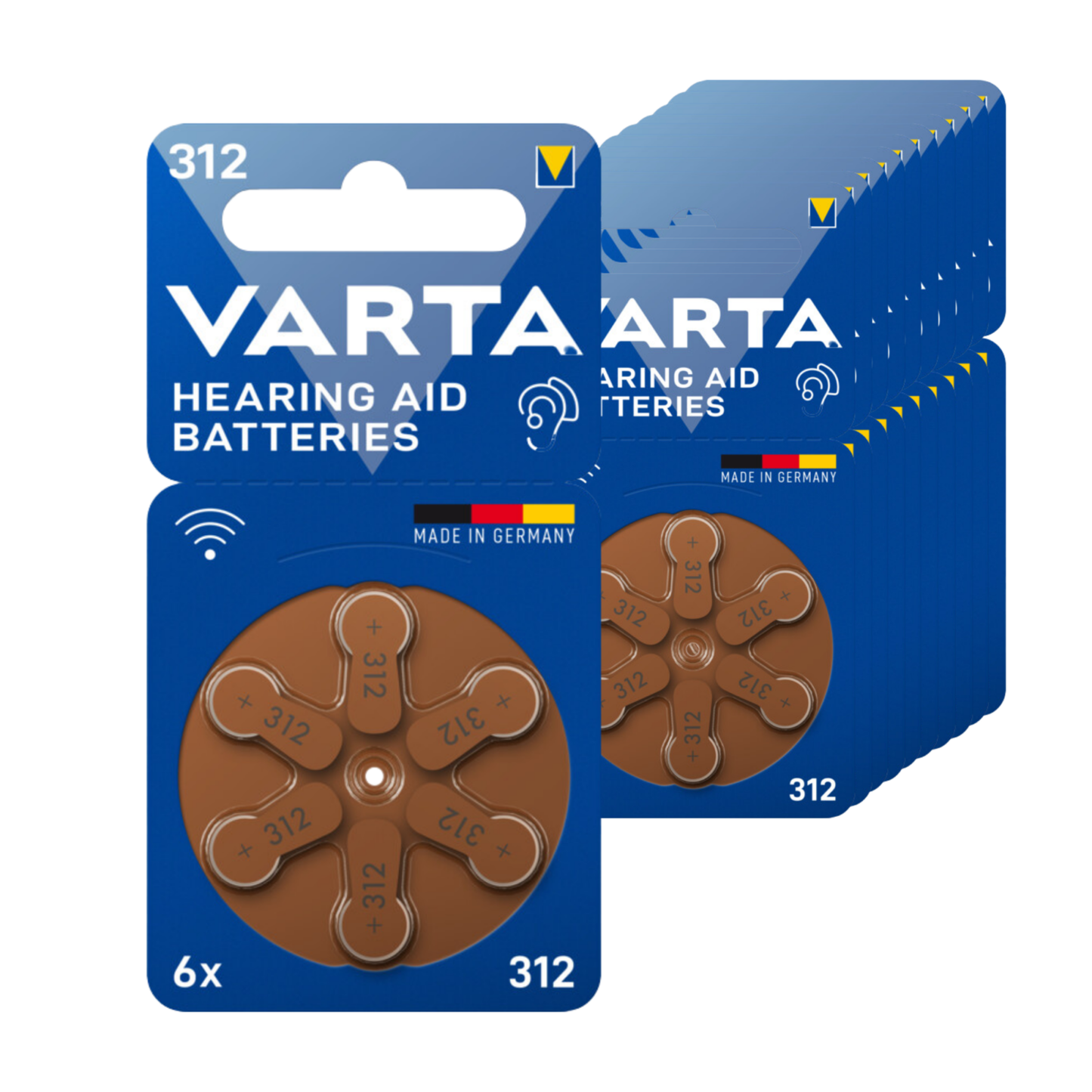 Piles auditives Varta 312 blister (10x 6 pièces)