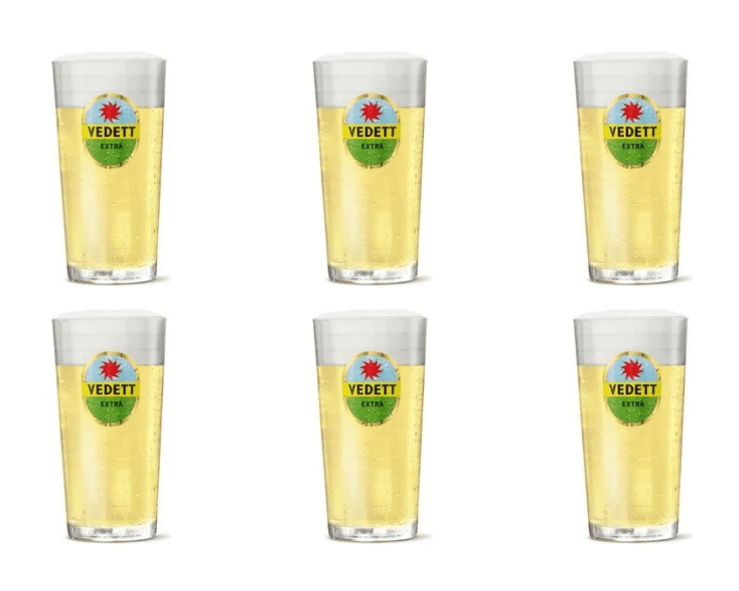 Verre blanc Vedett (6x 33cl)