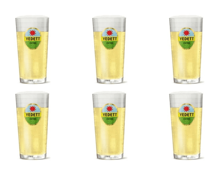 Verre blanc Vedett (6x 33cl)