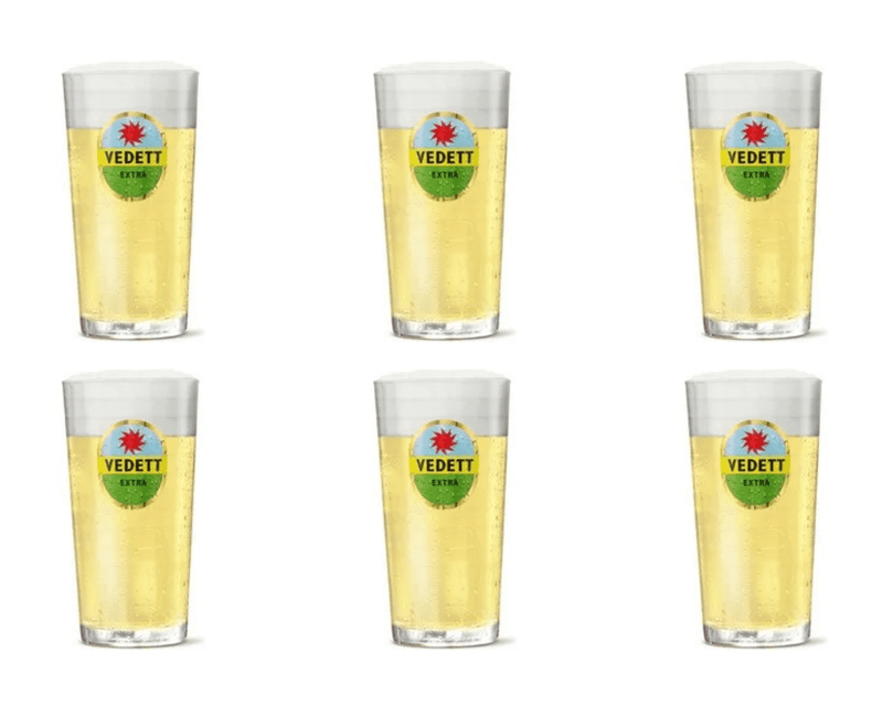 Verre blanc Vedett (6x 33cl)