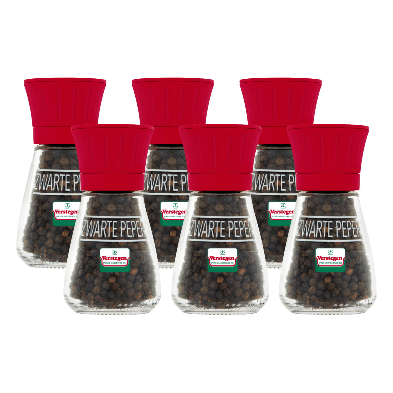Moulin à poivre noir Verstegen (6x 40gr)