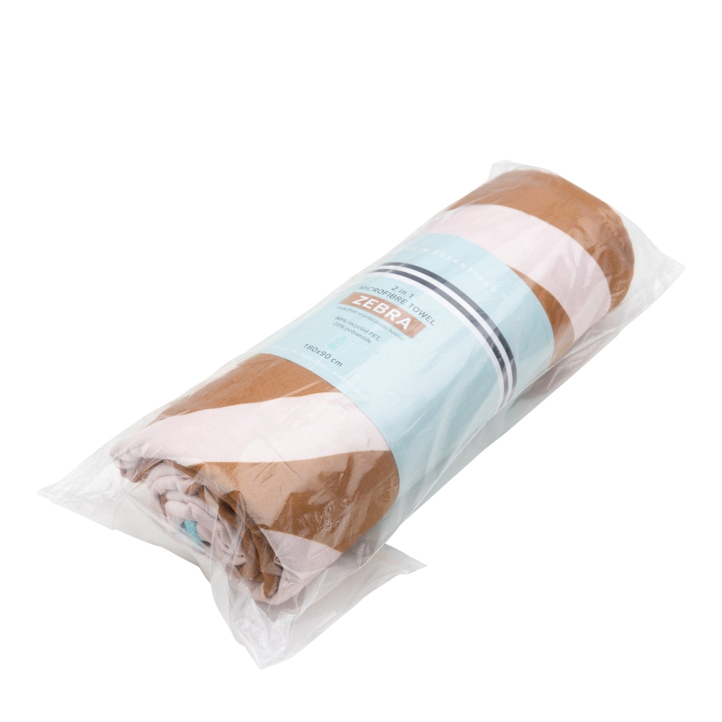 Rayures vibrantes | Serviette en microfibre blanc orange 180 x 90 cm