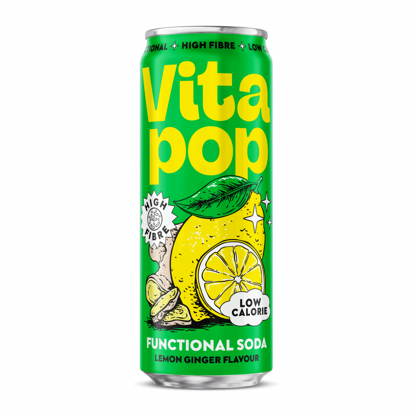 Vita pop soda citron gingembre (12x 33cl)