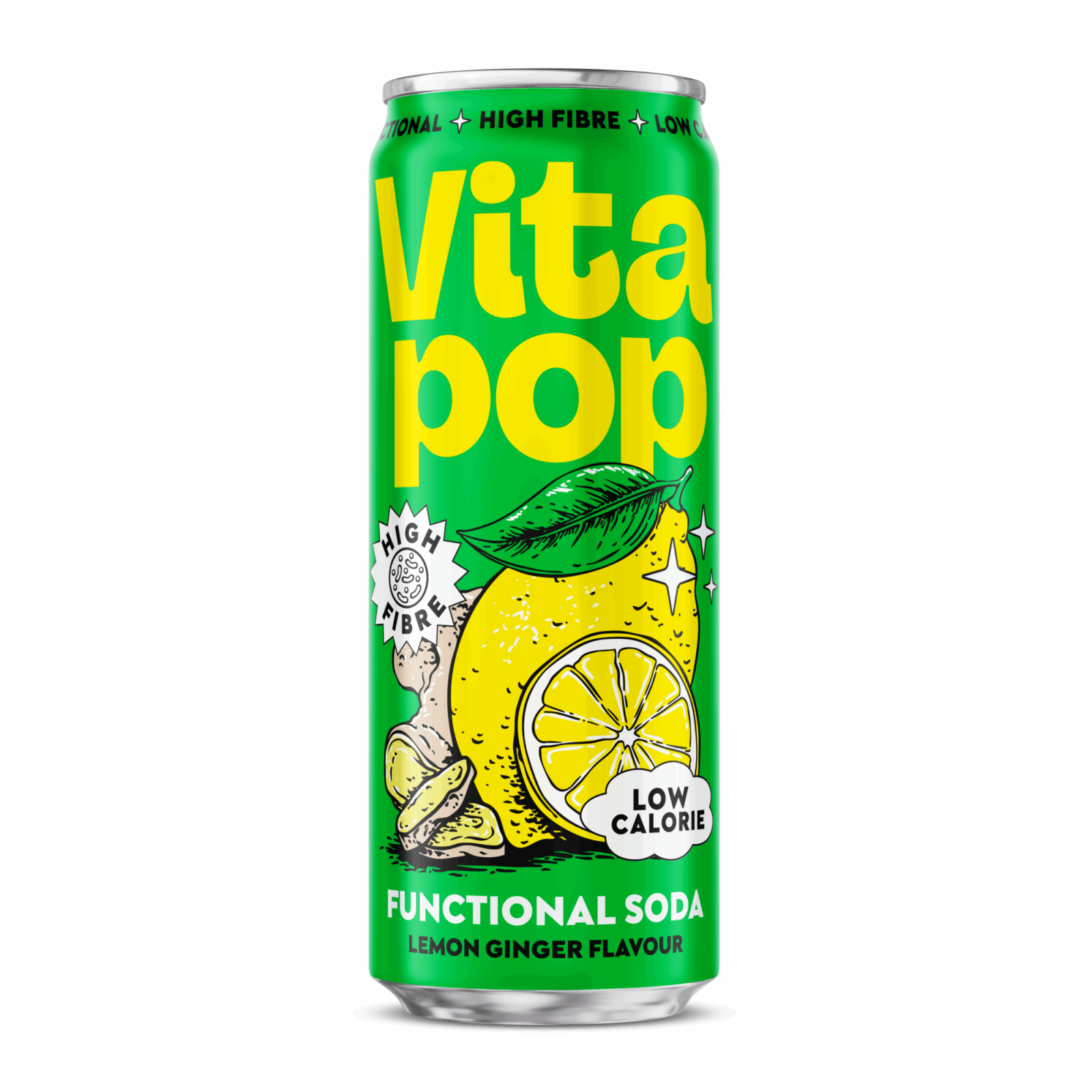 Vita pop soda citron gingembre (12x 33cl)