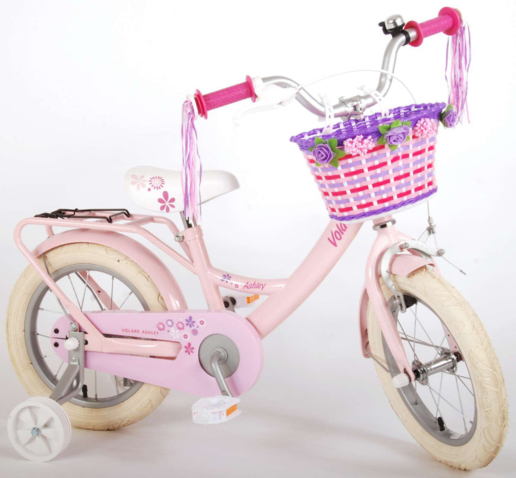 Volare Ashley Children's Bicycle - Girls - 14 pouces - rose - 95% assemblé