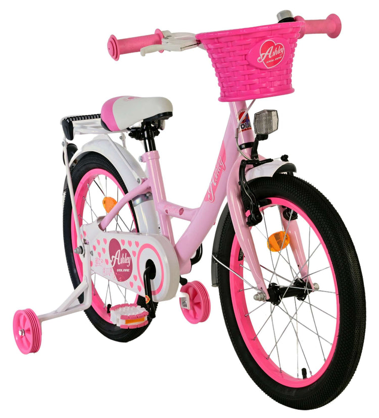 Vélo enfant Volare Ashley - filles - 18 pouces - rose