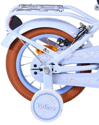 Vélo pour enfants Volare Ashley - filles - 12 pouces - bleu pastel - deux freins à main