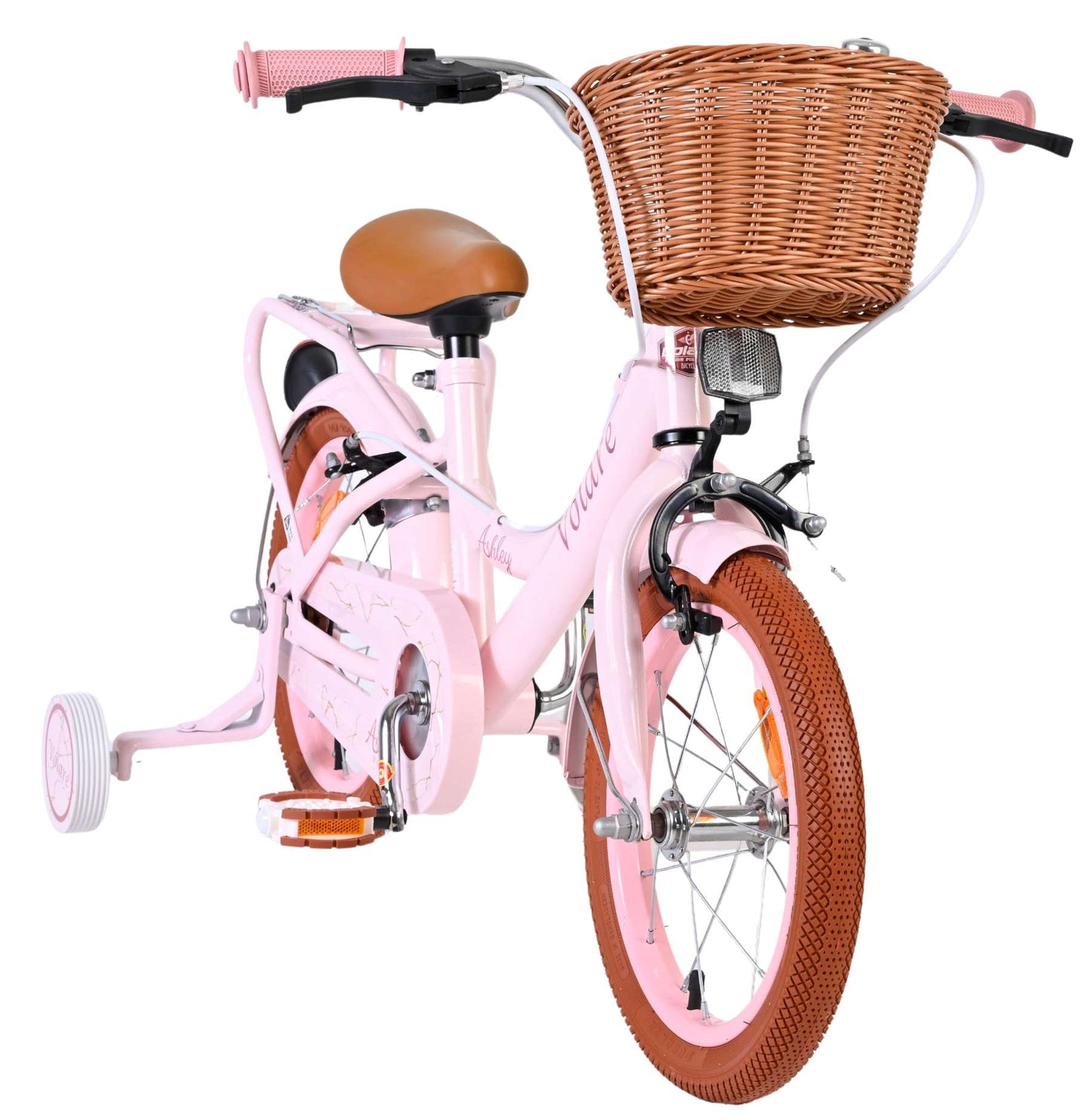 Vélo pour enfants Volare Ashley - filles - 14 pouces - rose - deux freins à main