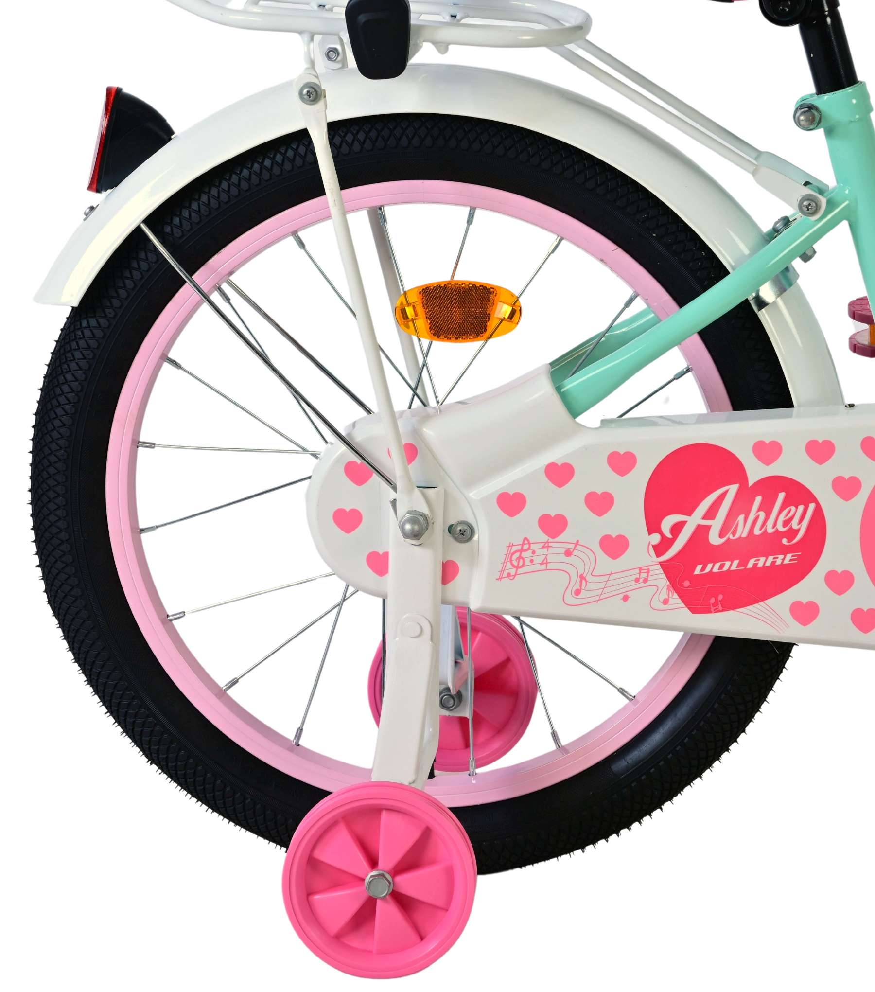 Vélo enfant Volare Ashley - filles - 18 pouces - vert
