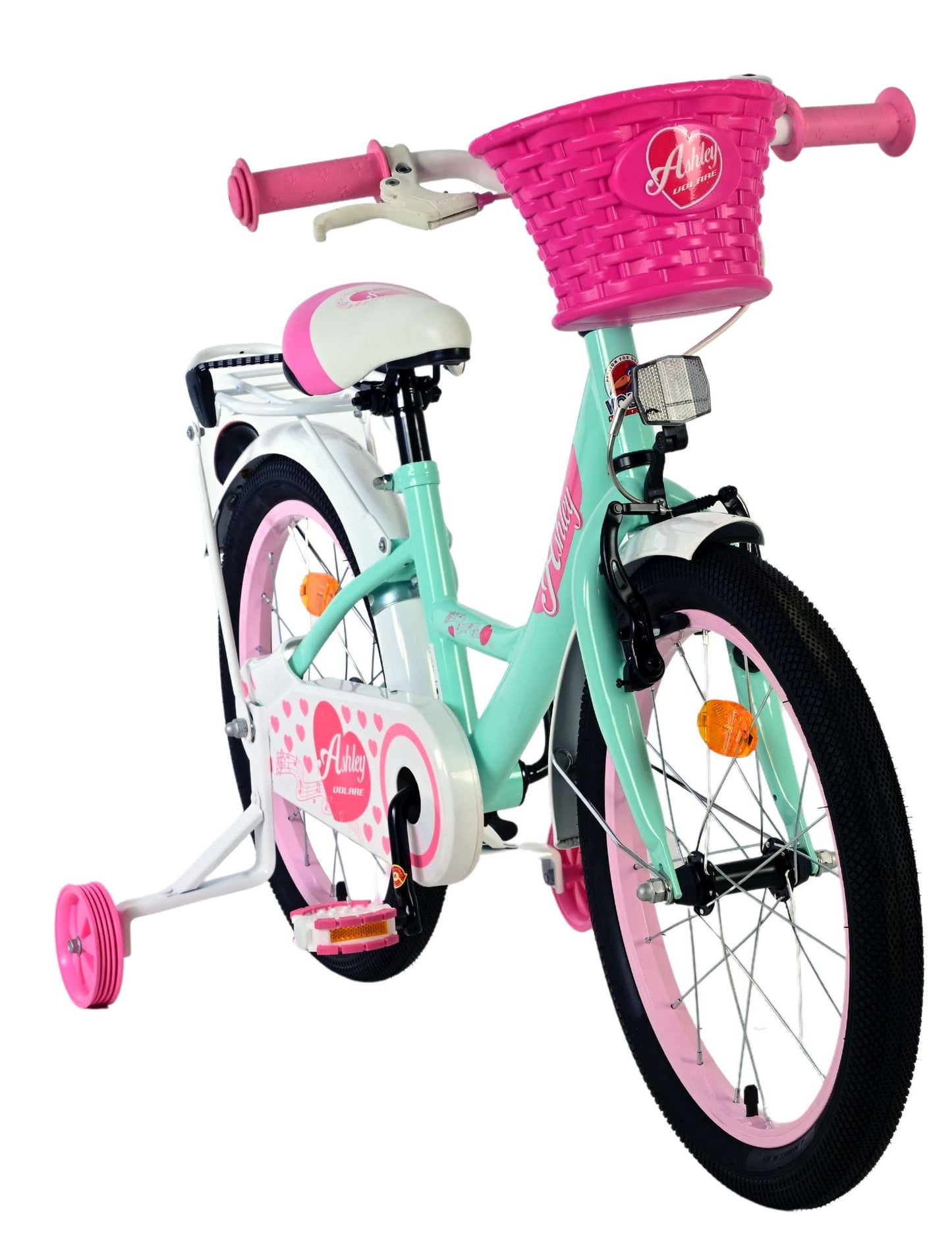 Vélo enfant Volare Ashley - filles - 18 pouces - vert