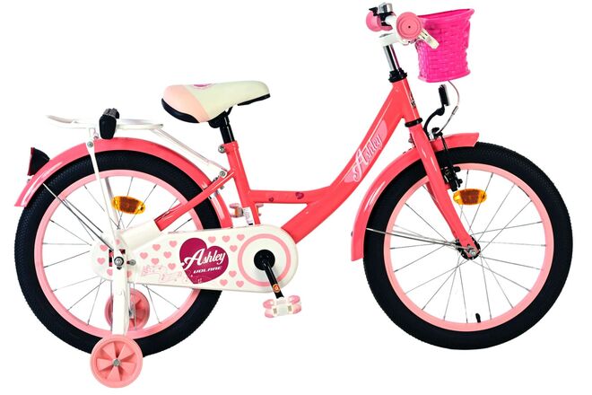 Vélo pour enfants Volare Ashley - filles - 18 pouces - rose rouge