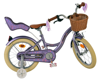 Vélo pour enfants Volare Blossom - filles - 16 pouces - violet