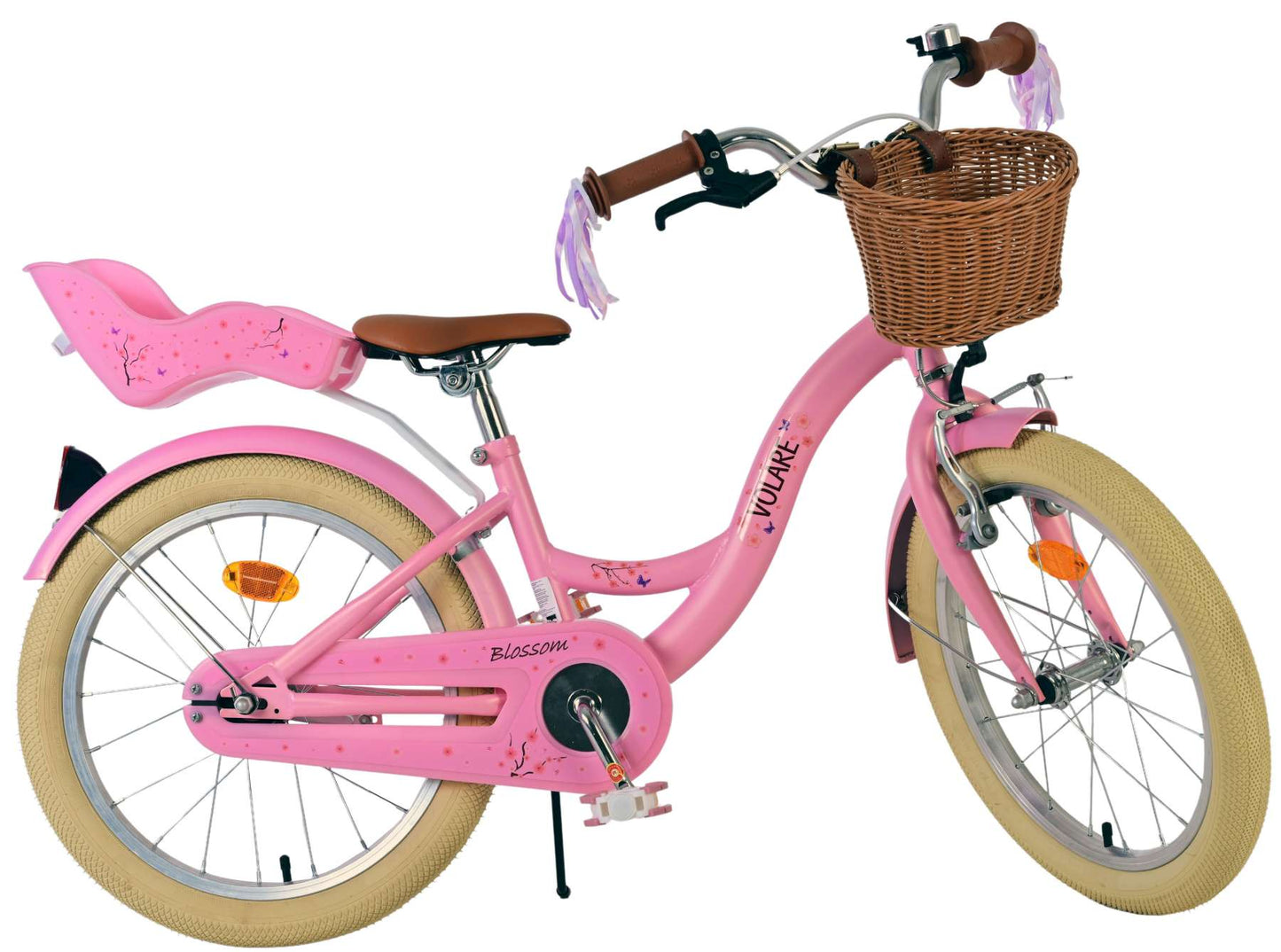 Vélo pour enfants Volare Blossom - filles - 18 pouces - rose