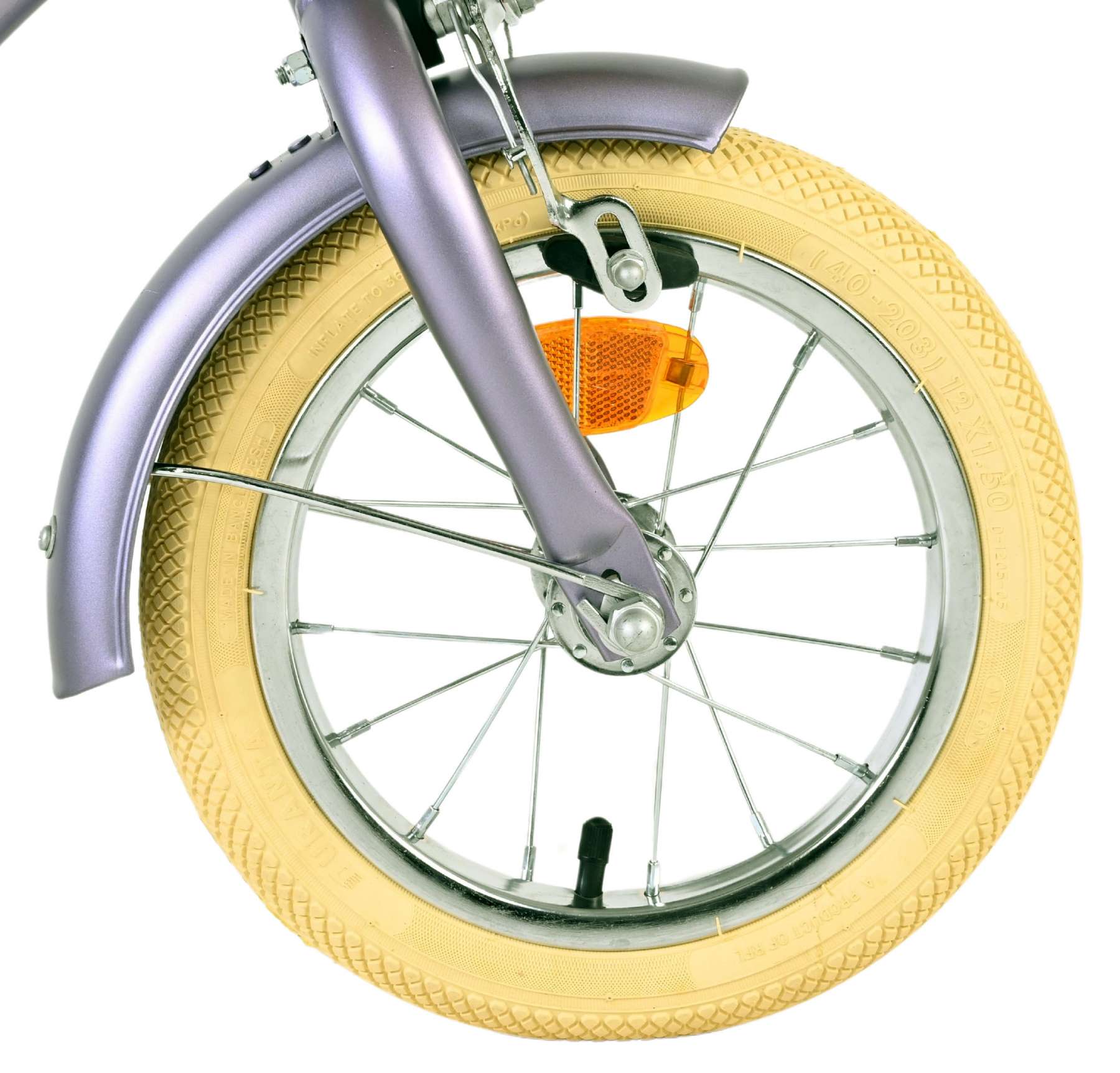 Vélo pour enfants Volare Blossom - filles - 12 pouces - violet - deux freins à main