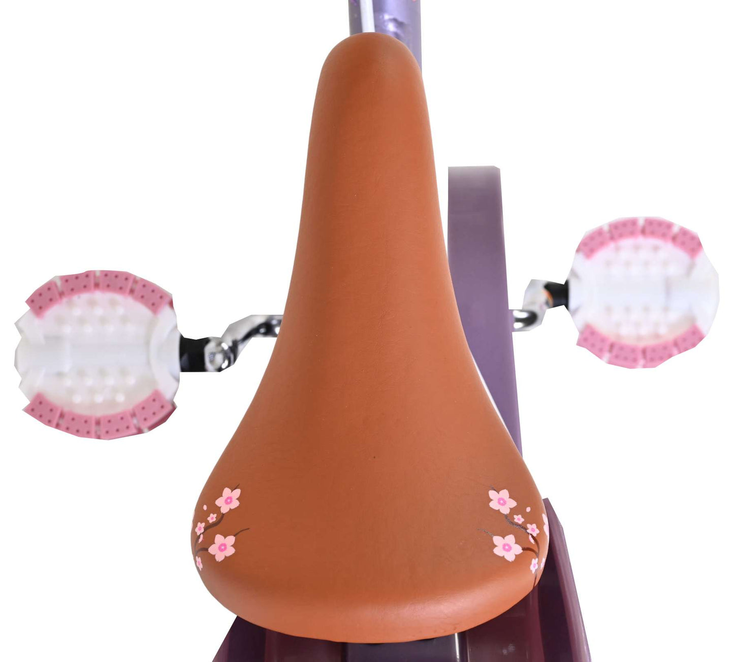 Vélo pour enfants Volare Blossom - filles - 12 pouces - violet - deux freins à main