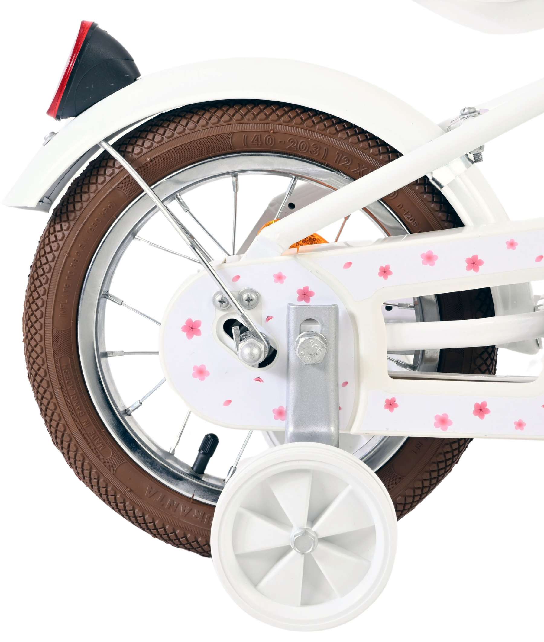 Vélo enfant Volare Blossom - filles - 12 pouces - blanc