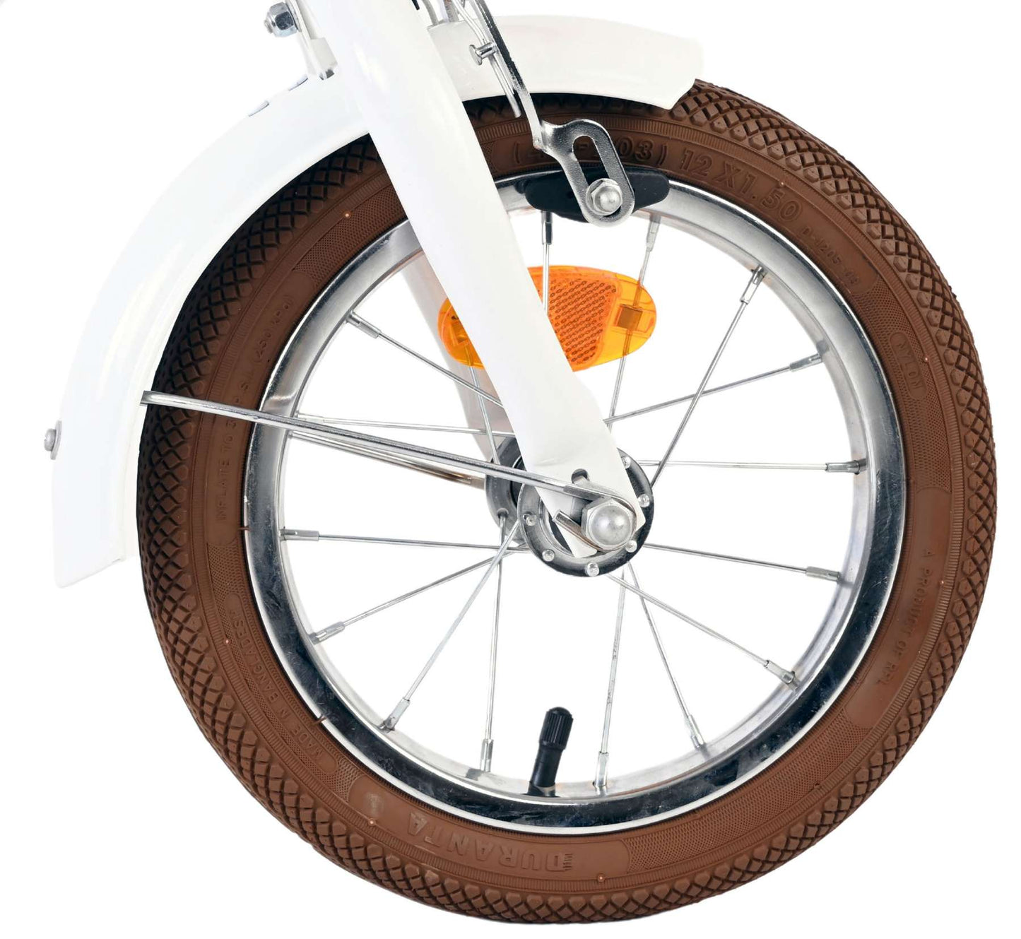Vélo enfant Volare Blossom - filles - 12 pouces - blanc