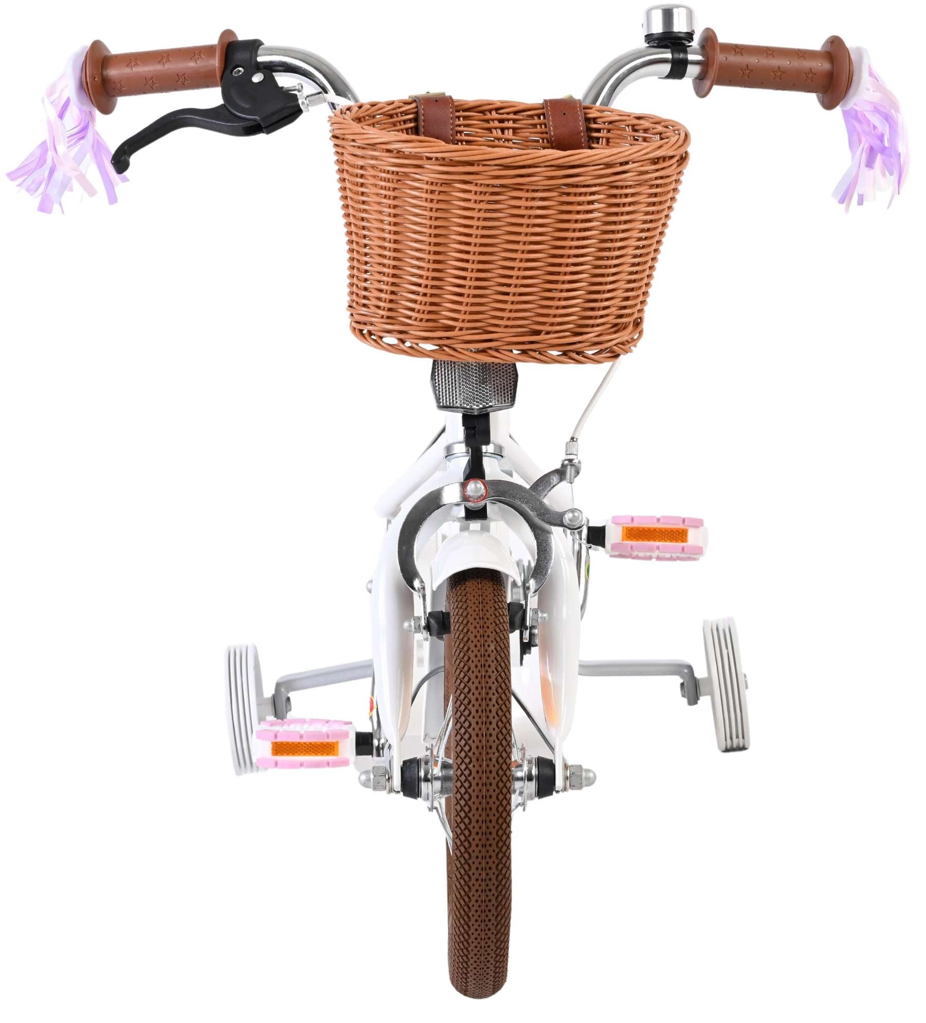 Vélo enfant Volare Blossom - filles - 12 pouces - blanc