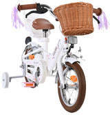 Vélo pour enfants Volare Blossom - filles - 12 pouces - blanc - deux freins à main - afbeelding 5