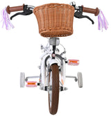 Vélo pour enfants Volare Blossom - filles - 12 pouces - blanc - deux freins à main - afbeelding 6