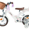 Vélo pour enfants Volare Blossom - filles - 12 pouces - blanc - deux freins à main