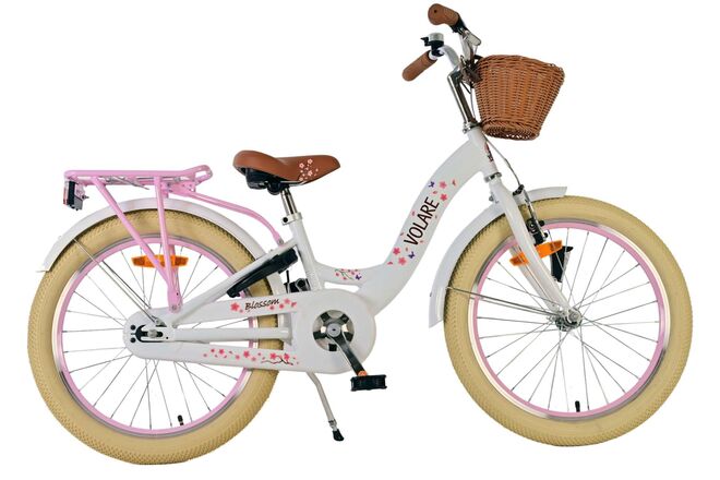 Volare Blossom Children's Bicycle - Girls - 20 pouces - blanc