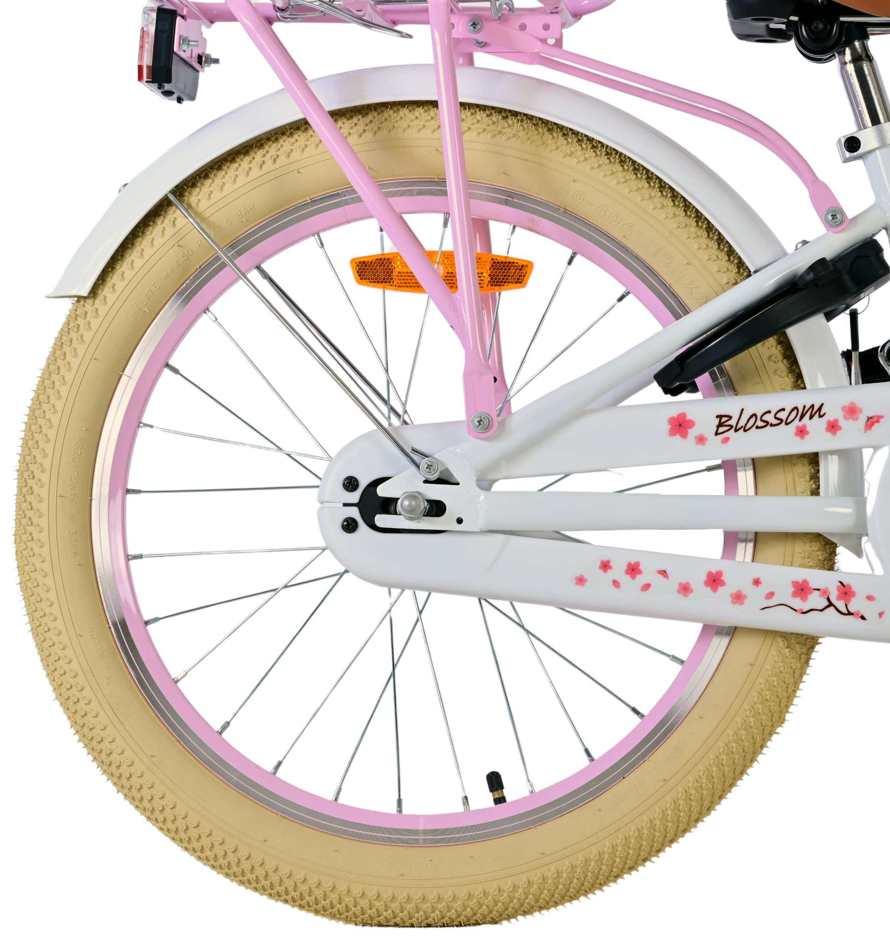 Volare Blossom Children's Bicycle - Girls - 20 pouces - blanc